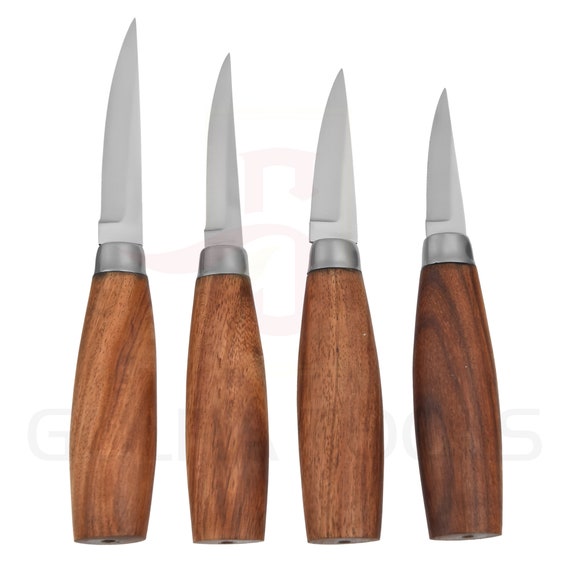 1095 Hi Carbon Steel Blades Sloyd Knives With Heal Etsy