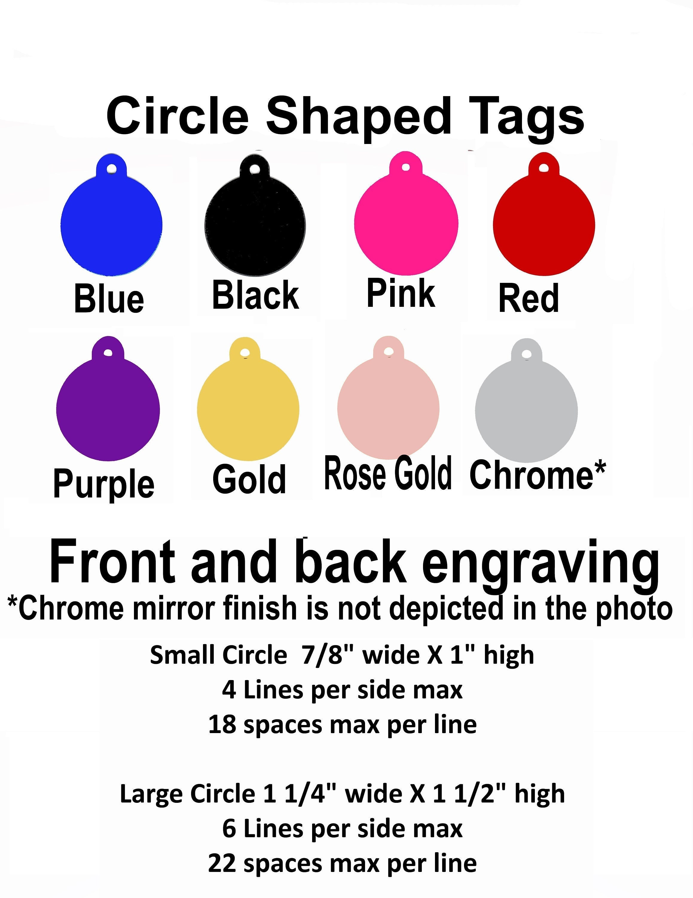 Personalized | Circle Shape | Pet Tags | Dog Tag | Cat Tags | Pet ID …