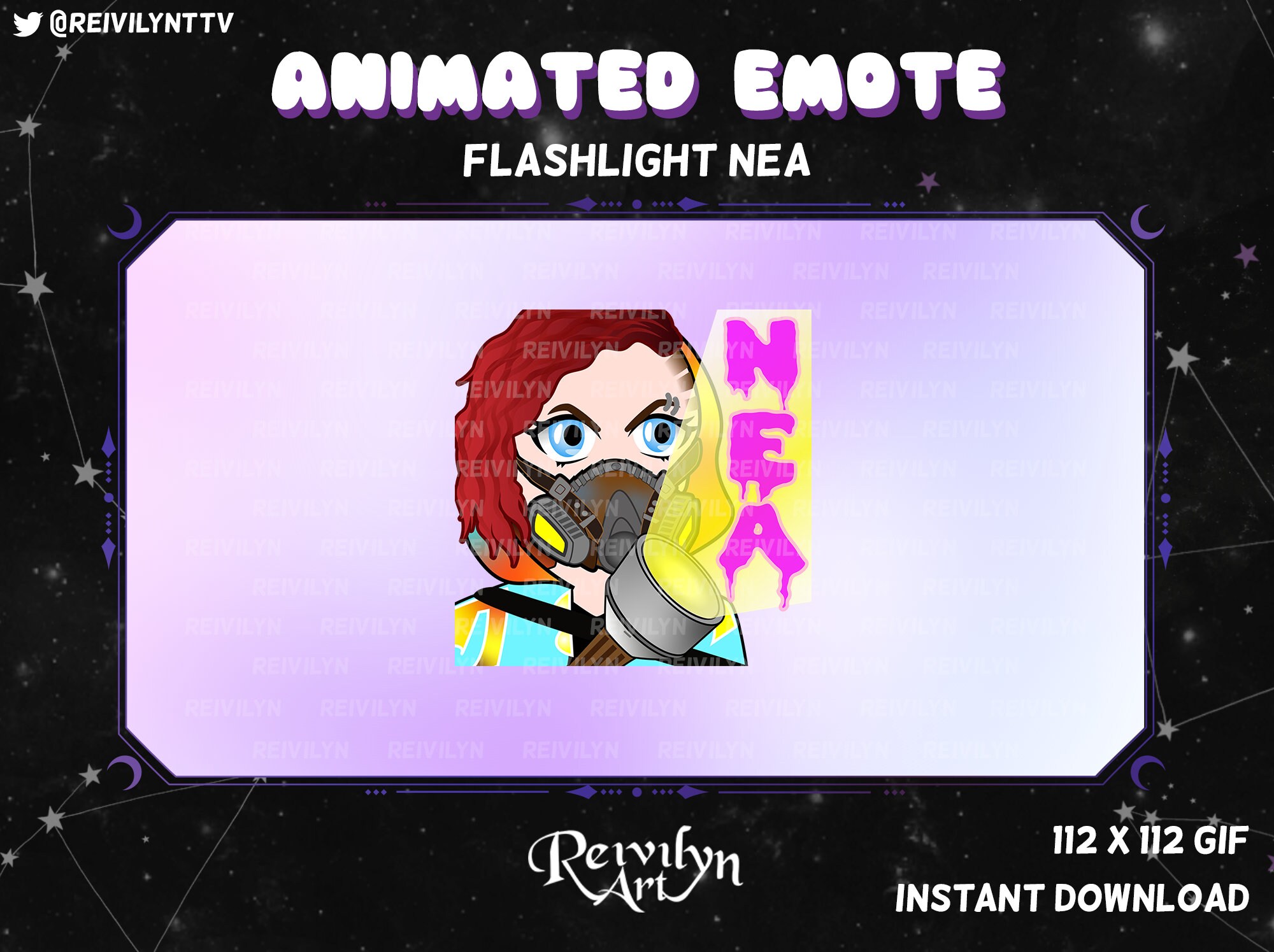 Animated Emote DBD Nea Karlsson Clicky Flashlight Twitch Etsy