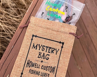 Handmade Fishing Lure Mystery Bag - 3" Drop Shot and Jigging Minnow - Customizable