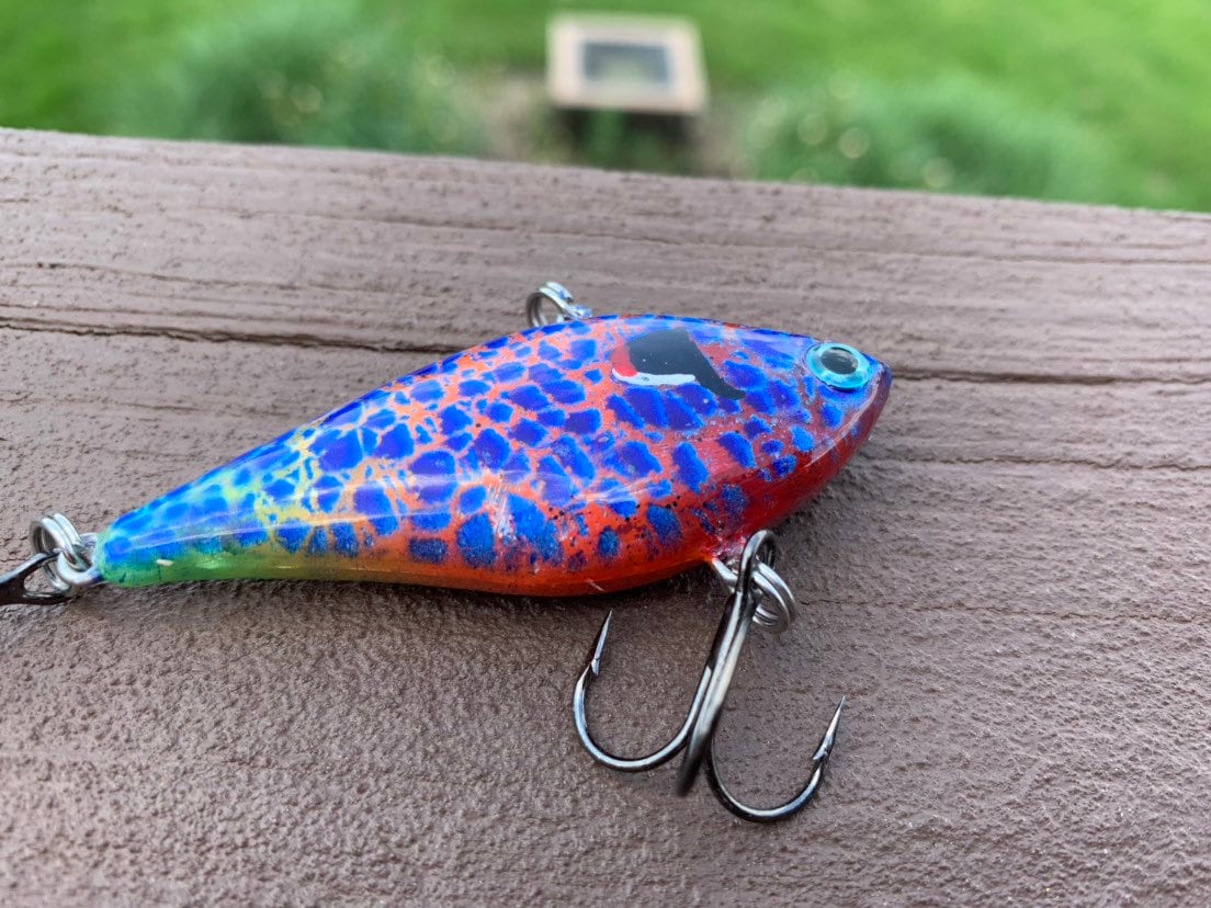 Howell Custom Lures- Neon Pumpkinseed- Custom Painted Fishing Lure