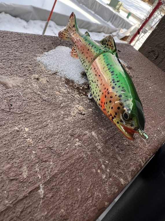 Howell Custom Lures Fingerling Trout custom Painted Fishing Lure Realistic  5 Swimbait 