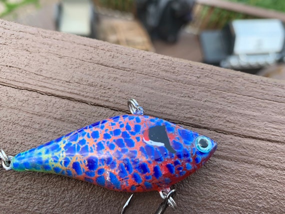 Howell Custom Lures- Neon Pumpkinseed- Custom Painted Fishing Lure