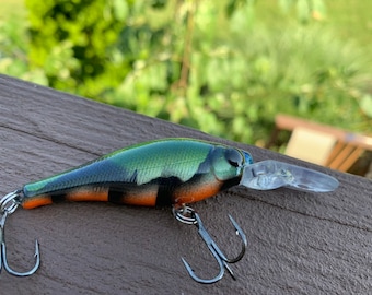Hand Painted Custom Painted Fishing Lure - Natural Craw - HCL