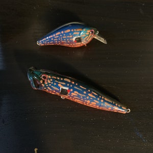 Howell Custom Lures- Tiger seed - custom painted fishing lure