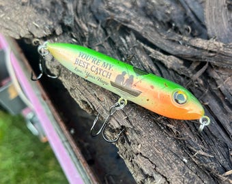 Personalized Fishing Lure • "You're My Top Catch" Anniversary Gift