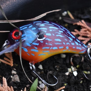 Howell Custom Lures- Midnight Gill- custom painted fishing lure