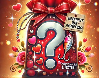 Valentine's Day Fishing Lure Mystery Bag: Custom Painted Crankbait