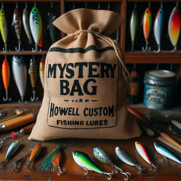 Fishing Lure Mystery Bag - Random Custom Painted Fishing Lure Mystery Box - Random crankbait swimbait - Gift Bag - Howell Custom Lures