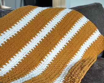 Crocheted Baby Blanket - Mustard