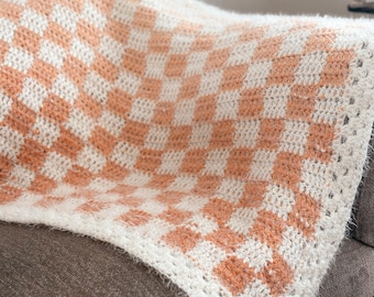 Crocheted Checkered Hazel Blanket