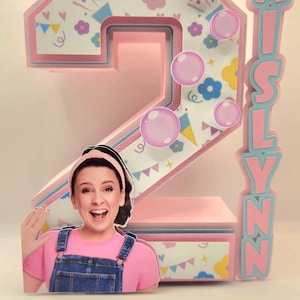 Ms Rachel 3d Number - Etsy
