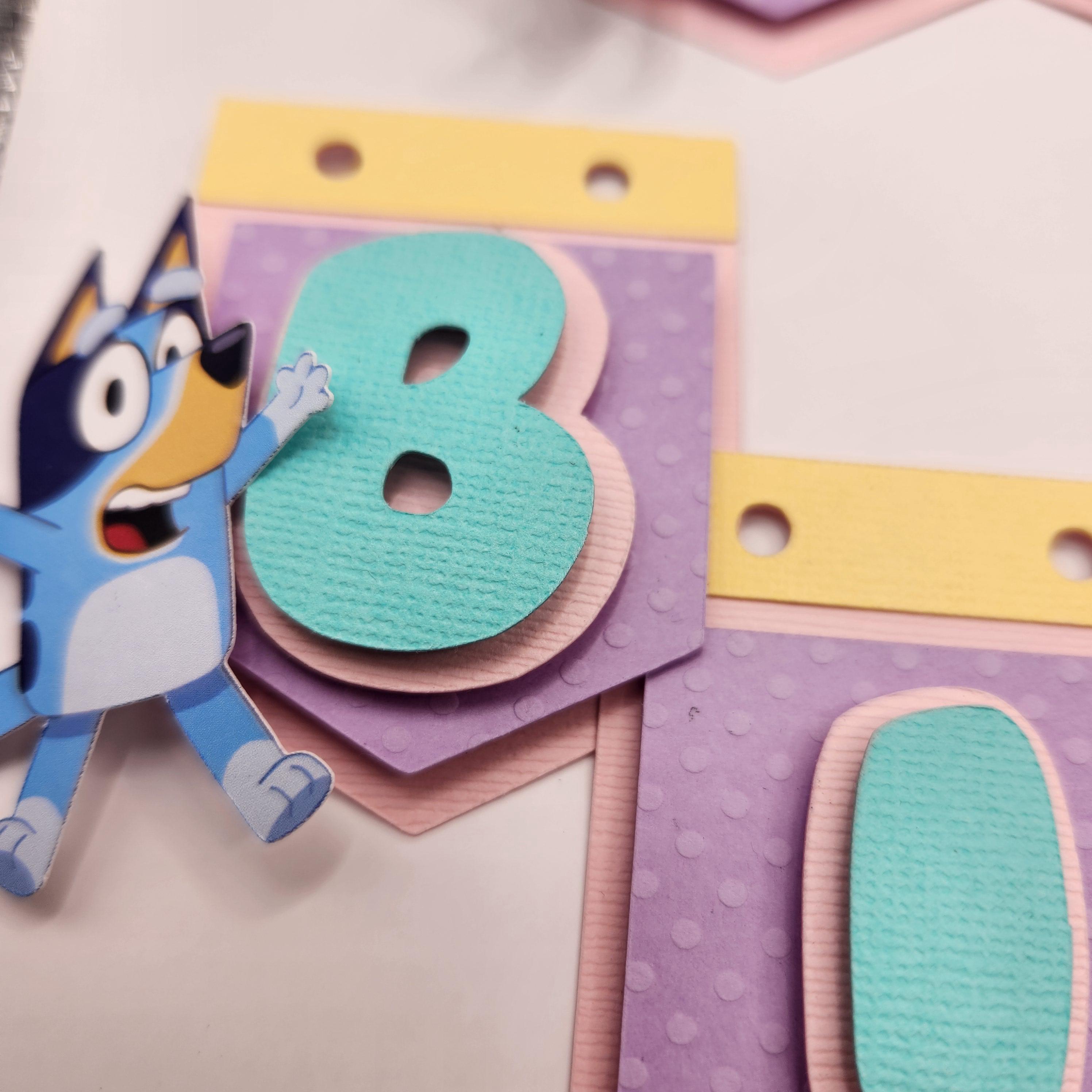 Bluey-Themed Birthday Banner