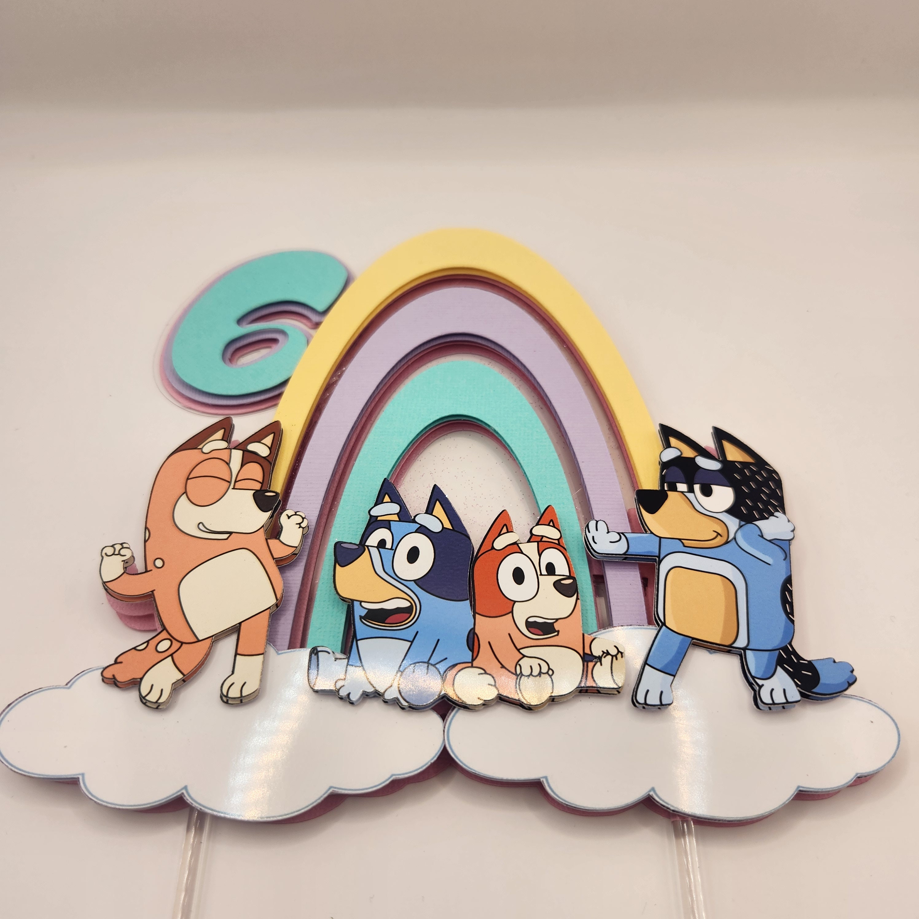 Bluey Inspired Cake Topper
