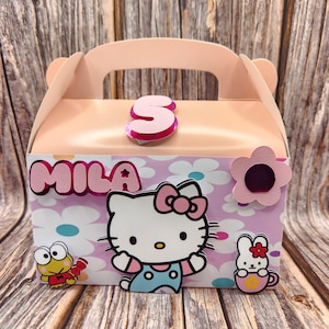 Kitty Boxes, girl Kitty candy box,  kitty pink box, kitty Candy bags,Kitty party favors, 6pcs pack