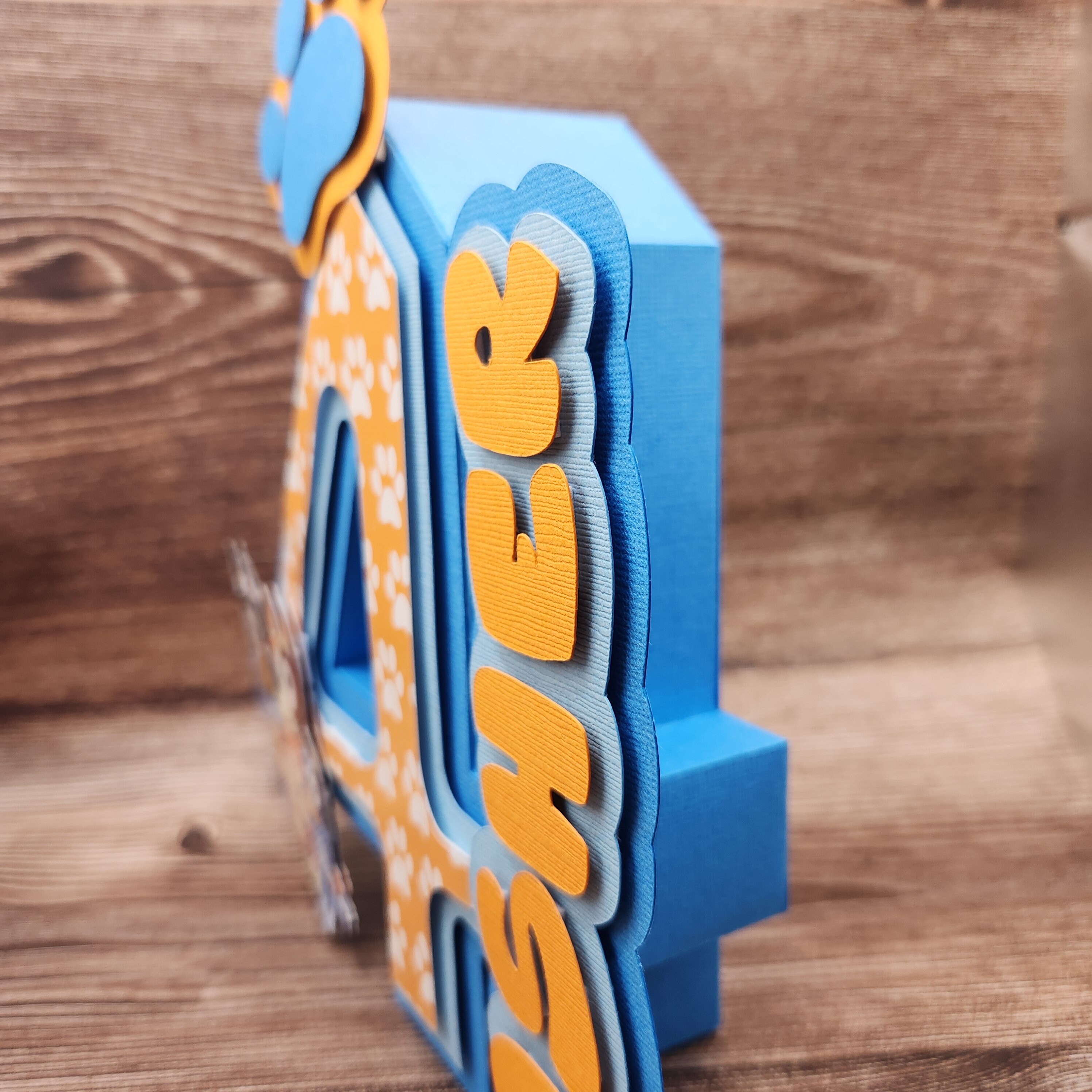 3D number or letters Bluey Decoration