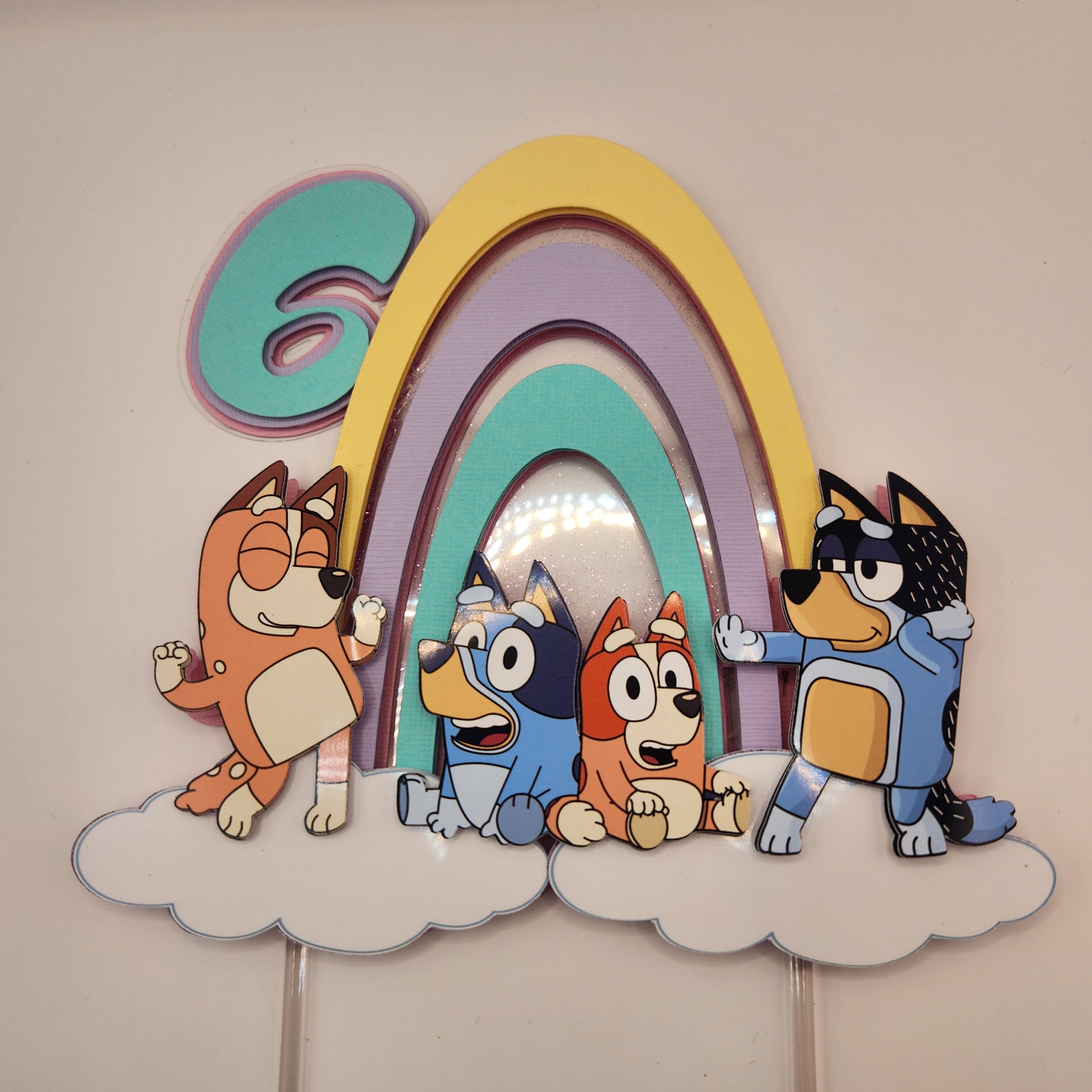 Bluey Inspired Cake Topper