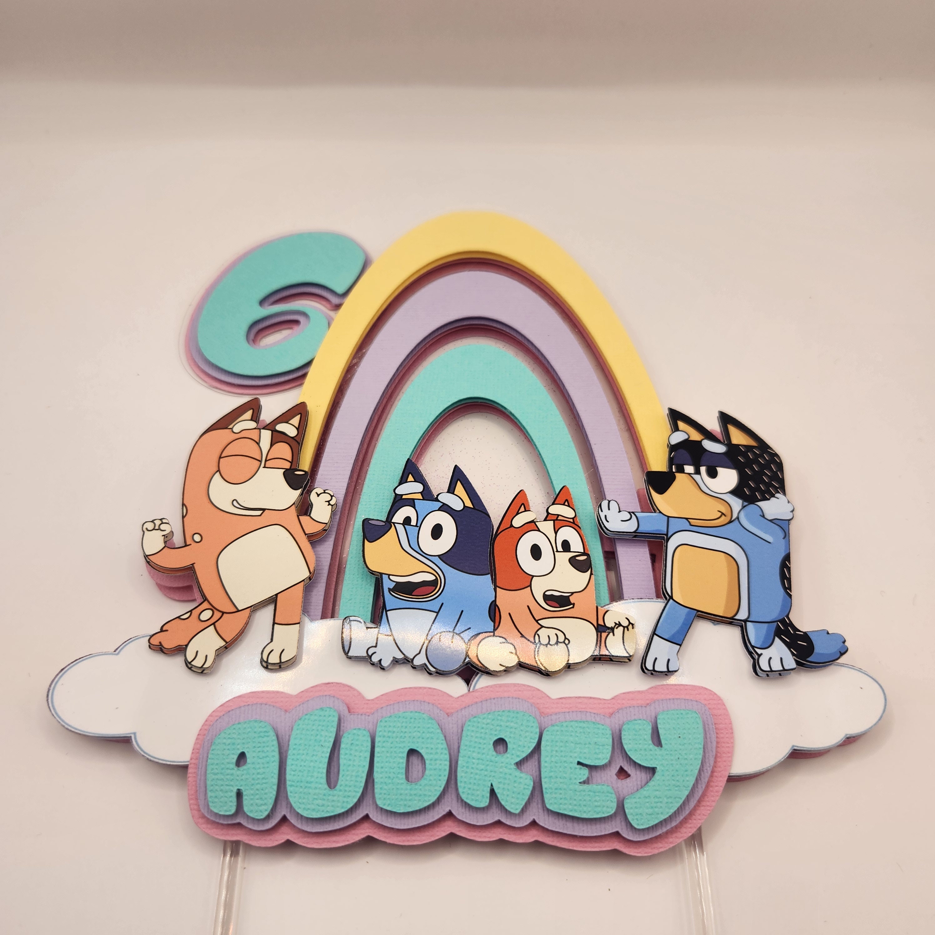 Bluey Inspired Cake Topper