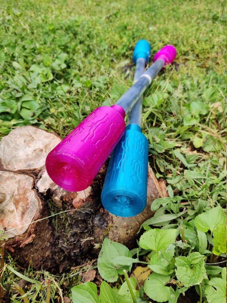 PRACTICE + LED Double Staff Ends