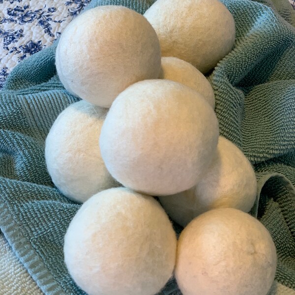 Wool Dryer Balls Made in Usa Etsy