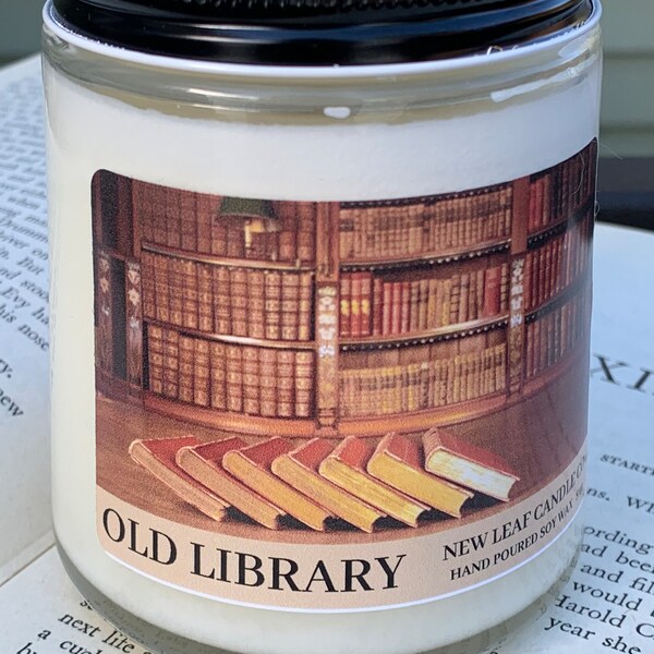 Book Scented Candle Etsy