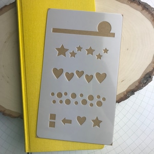 Planner Weeks No. 1 Stencil Patterns - Happy Town Studio