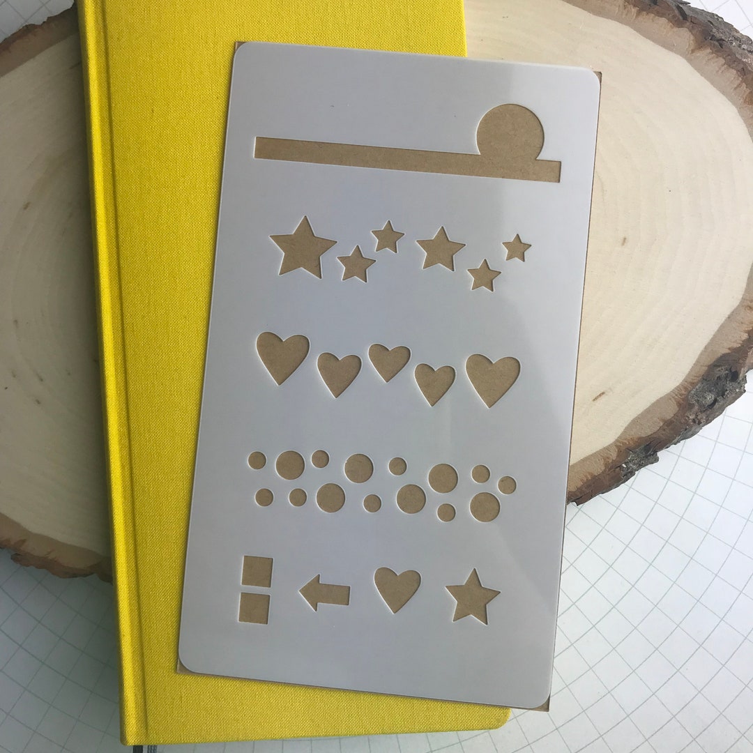 Week Names Stencil Planner Weeks No. 1 Stencil Patterns - Happy Town Studio - Etsy