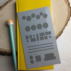 Planner Weeks  No. 3 Stencil Patterns - Happy Town Studio