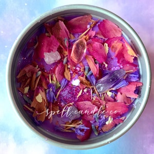 Self Love Ritual Candle | Rose Quartz | Spell Candle | Self Care Candle