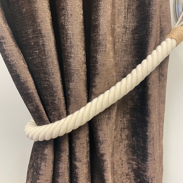 Rope Curtain Tie Backs Etsy