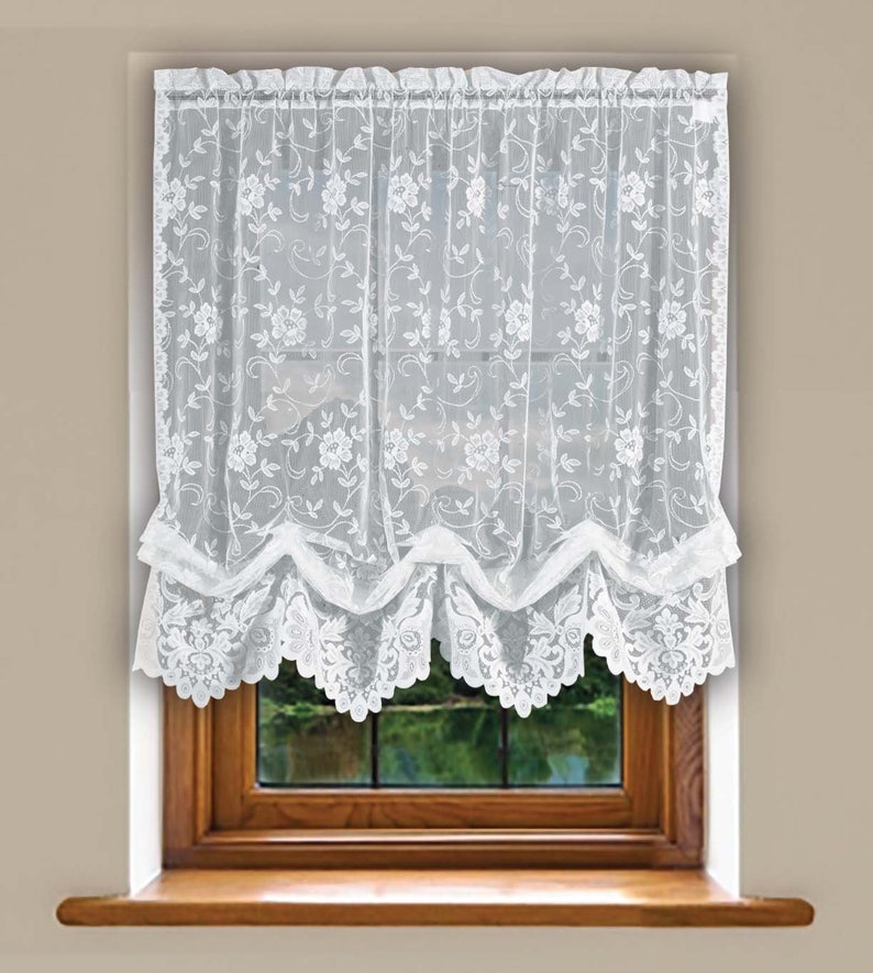 Grace Shabby Chic Fl Lace Balloon Shade Window Curtains New Zealand Grace Shabby Chic Fl Lace Balloon, Victorian Lace Balloon Curtains