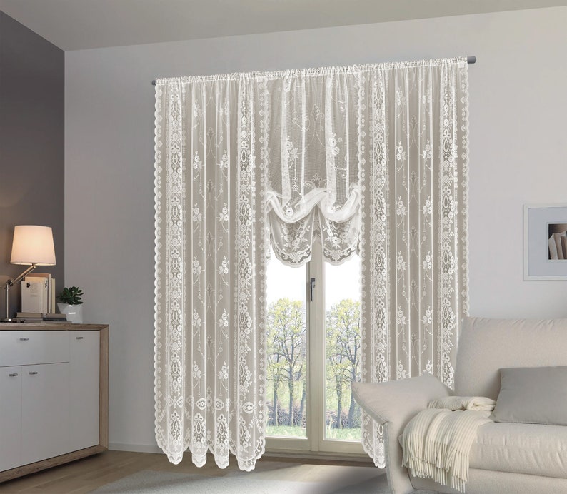Victorian Shabby Chic Lace Window Curtain Panels Balloon Ireland Victorian Shabby Chic Lace Window, Victorian Lace Balloon Curtains