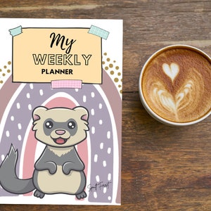 My Weekly Planner Rainbow Ferret - Gift