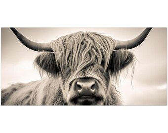 Highland Coo Pack of 10 Greeting Cards  - Postcard style