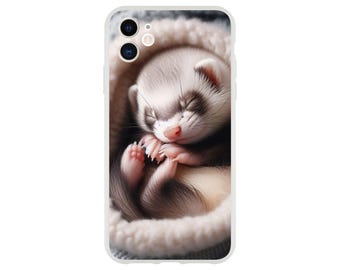 Cute Baby Ferret Flexi Phone Case