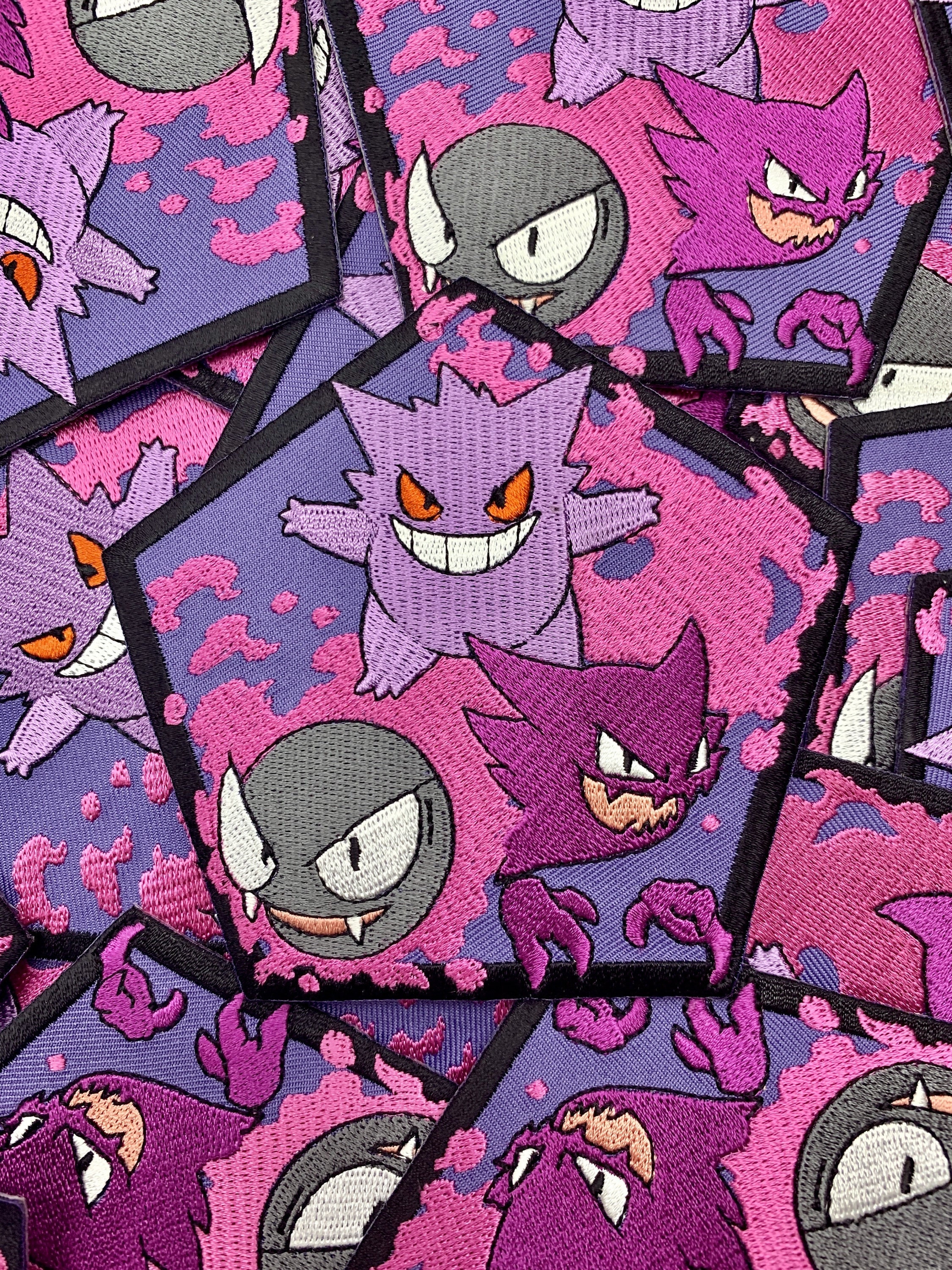 Pokemon Gengar Ghost Evolution Custom 5 Inch Embroidered Etsy