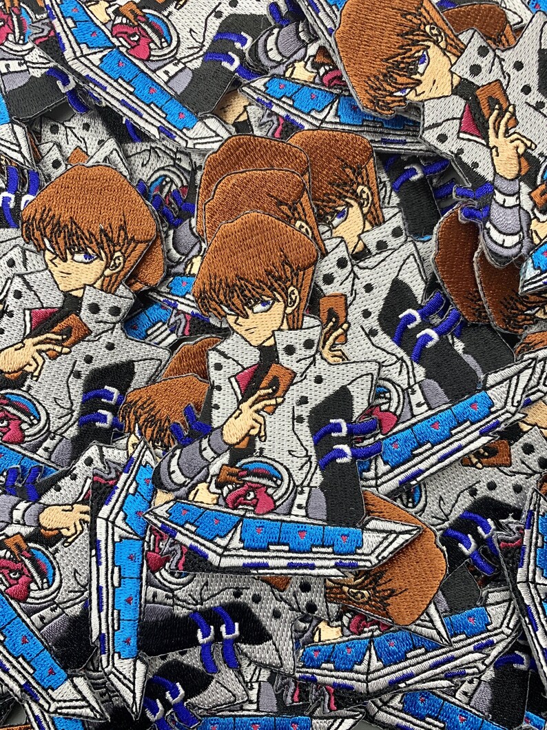 Blue Eyes Dragon Seto Kaiba Yu Gi Oh Custom Embroidered Iron-OnSew-On Patch Limited Edition Patch Patches Custom Patch Custom Patches