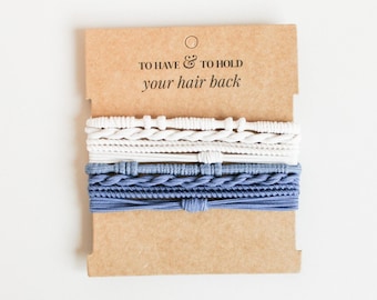 To Have and to Hold Your Hair Back Bridesmaid Proposal Gifts, Boho Hair Tie Bracelets | Wear as Bracelet or Use as Hair Ties