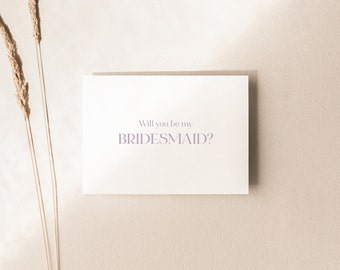 Bridesmaid Proposal Card, Will You Be My Bridesmaid Card - Will You Be My Maid of Honor - Will You Be My Matron of Honor