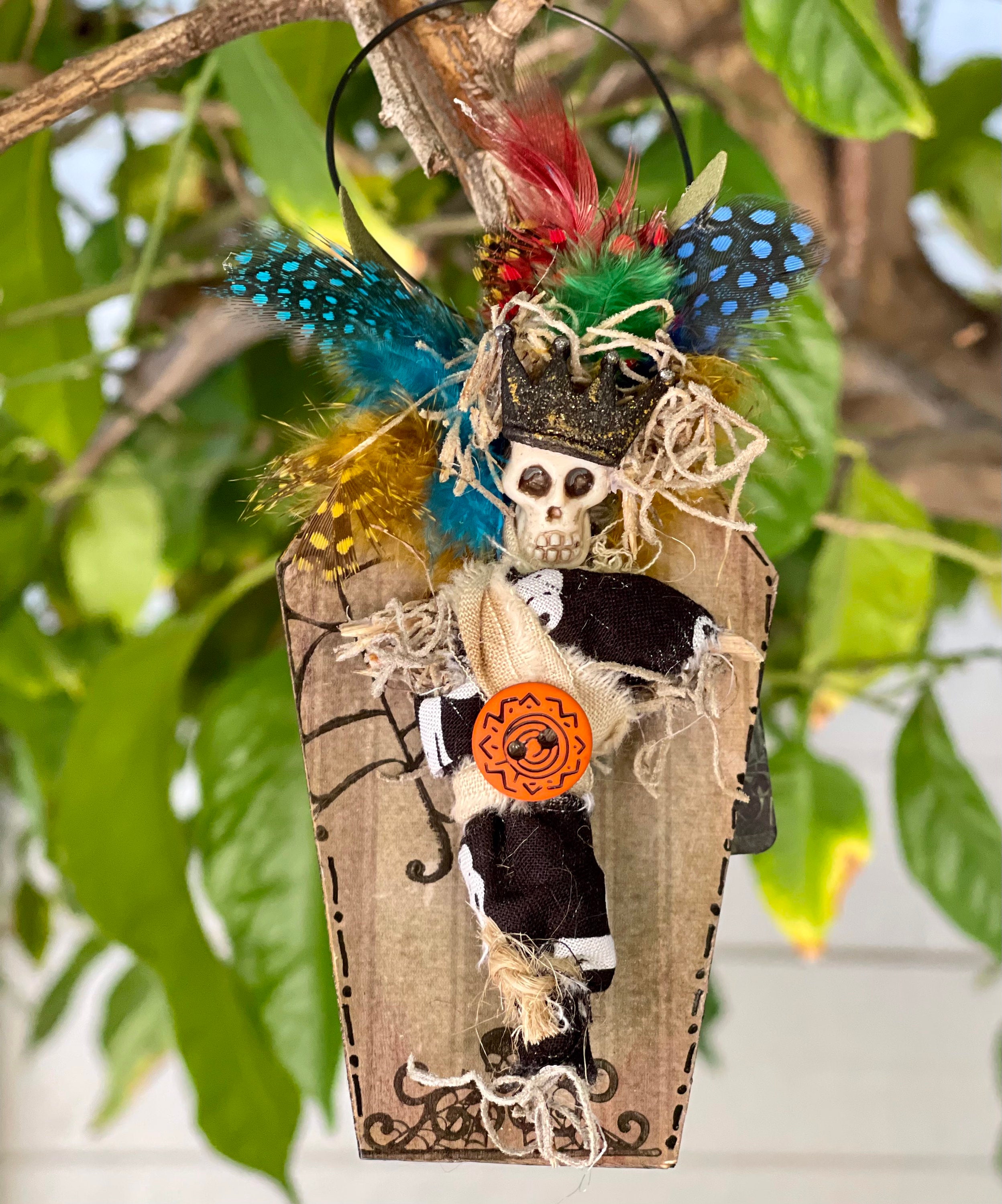 Voodoo Doll Halloween decor Halloween art ornament Etsy