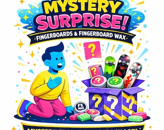 Mystery Fingerboard Surprise Bag: Mini Skate Wax for Rails & Ledges