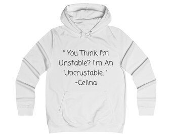 Sudadera con capucha/pulóver con cita personalizada de Celinaspookyboo