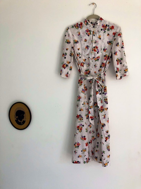 Vintage prairie dress floral button up