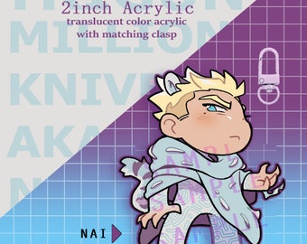 TRIGUN 2 inch Millions Knives Acrylic Charm