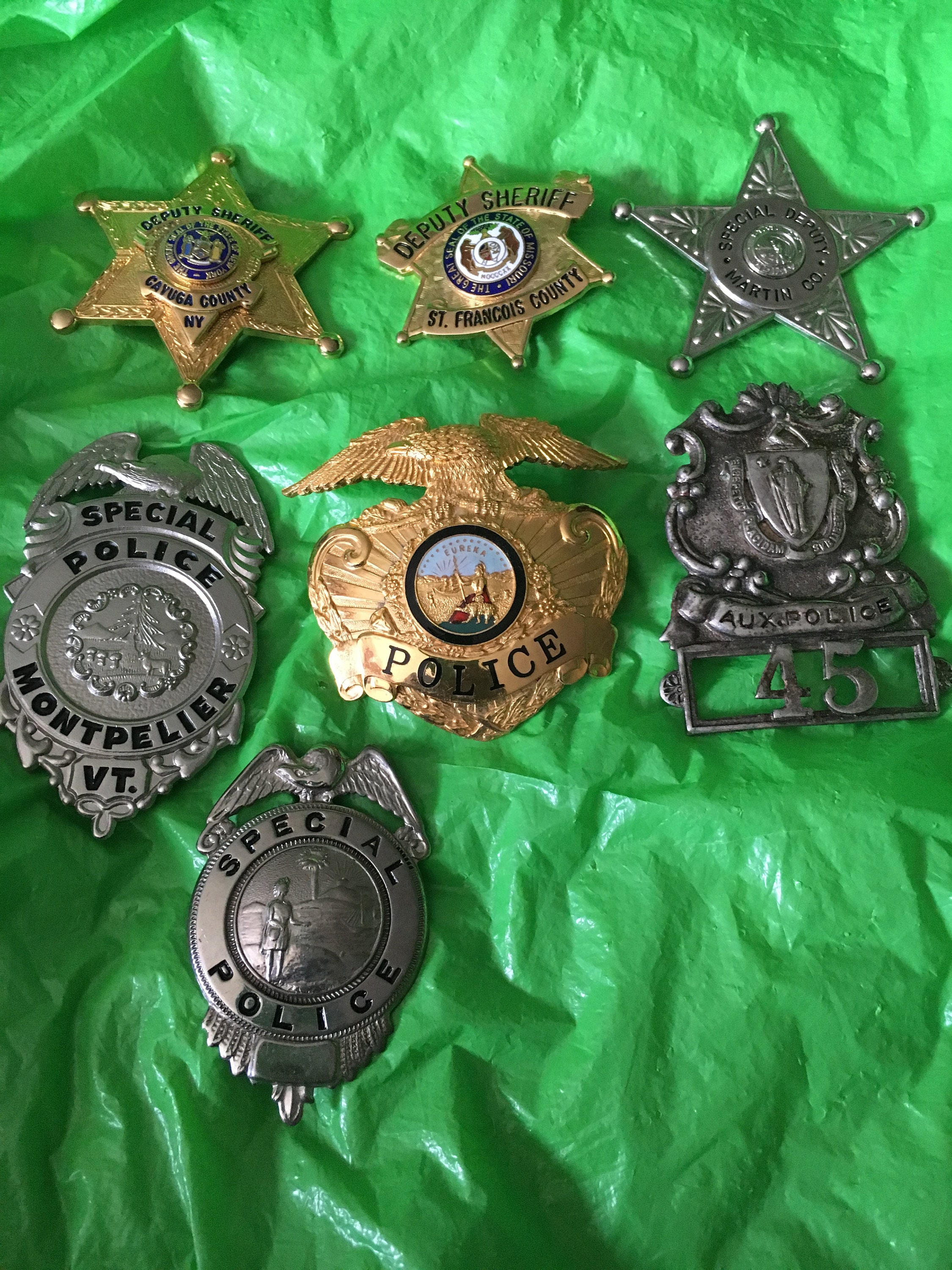 Police Badge Collection for sale Only 4 left at 75
