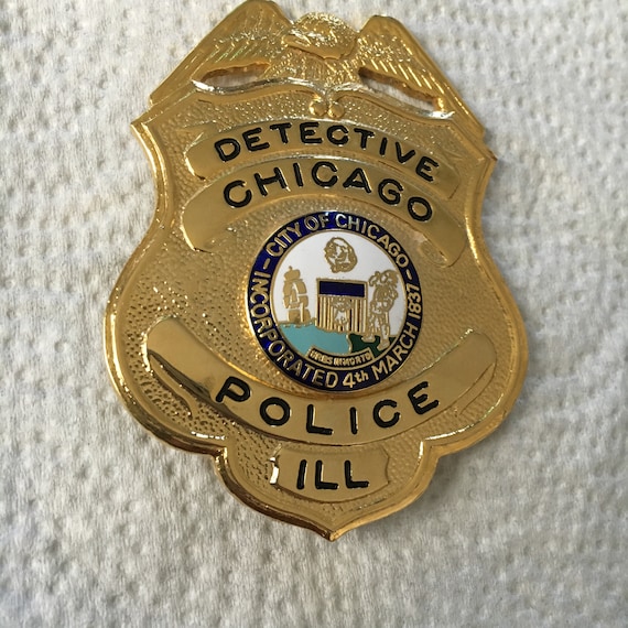 Chicago Illinois Police Detective Badge REPRODUCTION No Shipping
