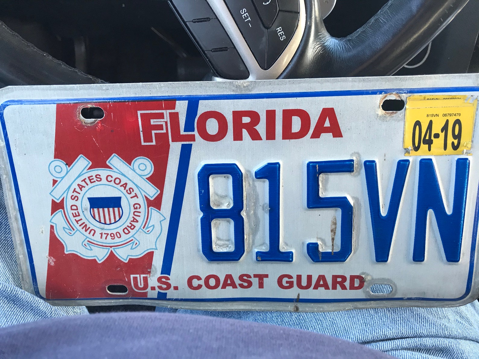 US Coast Guard Veteran State of Florida Auto License Plate Etsy