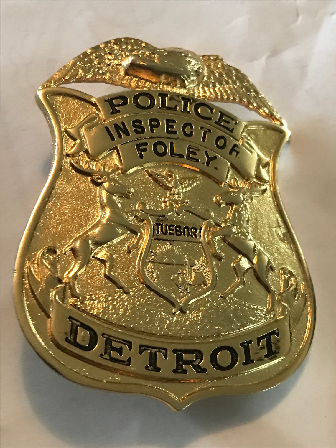 Axel Foley Detroit Police Inspector Novelty TV Prop Badge Etsy