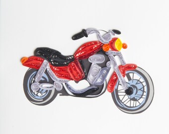 Carte D Anniversaire De Moto Etsy