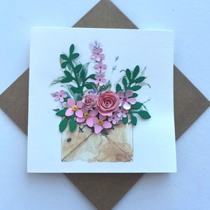 Fleur - carte 3D (petite taille)
